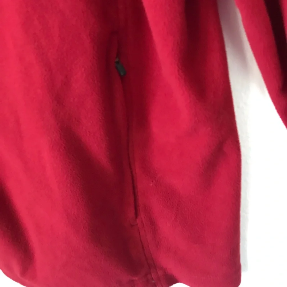 L.L. Bean fleece zip up jacket men size Large Tall Red - Picture 3 of 8